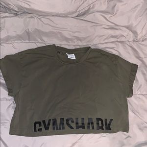 gym shark cropped top